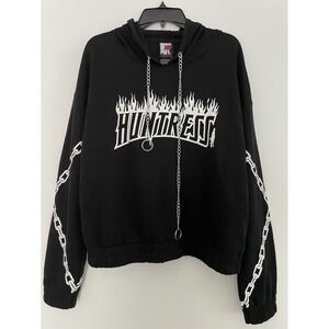 DC‎ Comics Birds Of Prey Huntress Chain Semi-Crop Girls Hoodie Size XL New!